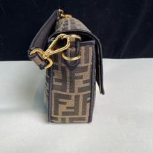 Load image into Gallery viewer, Fendi medium baguette, tobacco brown jacquard
