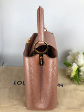 Load image into Gallery viewer, Louis Vuitton pink pearl capucines BB in taurillon leather
