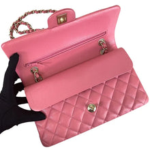 Load image into Gallery viewer, Chanel 28 series pink caviar classic flap medium, gold hdw
