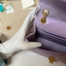 Load image into Gallery viewer, Chanel 24P mini reissue lilac purple, with aged gold hardware
