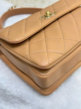 Load image into Gallery viewer, Chanel caramel beige 24 series trendy small, gold hdw
