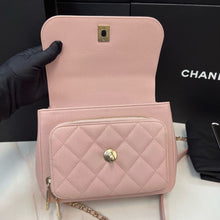 Load image into Gallery viewer, Chanel small pink business affinity, gold hdw
