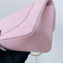 Load image into Gallery viewer, Chanel classic flap small pink 22b caviar with light gold hdw
