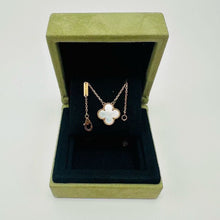 Load image into Gallery viewer, Van Cleef &amp; Arpels (VCA) vintage Alhambra 18k gold pendant, white mother of pearl (MOP)
