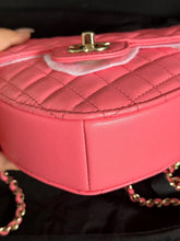 Load image into Gallery viewer, Chanel 22s pink lambskin heart bag, gold hdw
