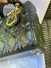 Load image into Gallery viewer, Lady Dior small black myABC, gold hdw with strap
