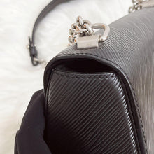 Load image into Gallery viewer, Louis Vuitton black twist MM with silver hdw
