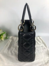 Load image into Gallery viewer, Lady Dior black small myABC Cannage lambskin with gold hdw
