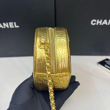 Load image into Gallery viewer, Chanel 19A Egyptian collection gold round bag
