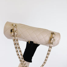 Load image into Gallery viewer, Chanel 22c light beige caviar medium classic flap, light gold hdw
