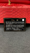 Load image into Gallery viewer, Chanel red exotic snakeskin medium, with gold hdw
