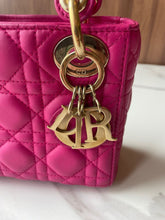 Load image into Gallery viewer, Lady Dior mini in Barbie pink with gold hdw
