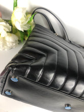 Load image into Gallery viewer, YSL Saint Laurent large loulou tote black, silver hdw
