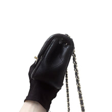 Load image into Gallery viewer, Chanel black mini lambskin, gold hdw 30 series
