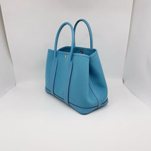 Load image into Gallery viewer, Hermès garden party 30 blue with dust bag
