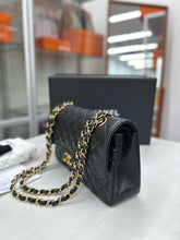 Load image into Gallery viewer, Chanel small black caviar classic flap, gold hdw chip
