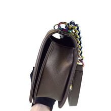 Load image into Gallery viewer, Chanel new medium brown iridescent boy bag, rainbow hdw
