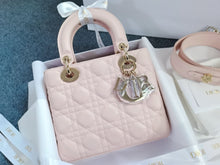 Load image into Gallery viewer, Lady Dior 2023 small pink lambskin, gold hdw
