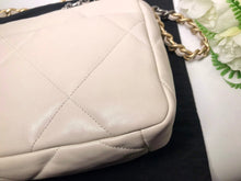 Load image into Gallery viewer, Chanel 19 in light beige lambskin, mixed gold hdw
