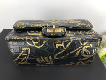 Load image into Gallery viewer, Chanel Egyptian graffiti mini reissue, rare from 19A collection croc embossed calfskin
