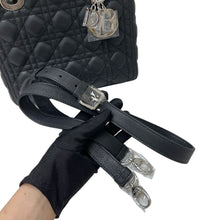 Load image into Gallery viewer, Lady Dior black caviar medium, silver hdw 2022

