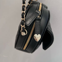 Load image into Gallery viewer, Chanel 22s black heart bag, gold hdw
