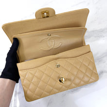 Load image into Gallery viewer, Chanel dark beige vintage medium classic flap, 24k gold hdw
