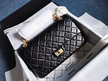 Load image into Gallery viewer, Chanel reissue 226 (28cm) black with gold hdw
