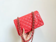 Load image into Gallery viewer, Chanel small pink caviar classic flap, gold hdw
