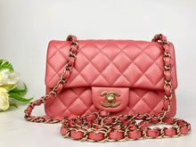 Load image into Gallery viewer, Chanel 18s pearl pink caviar mini, light gold hdw
