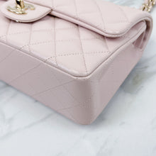 Load image into Gallery viewer, Chanel 21c small light pink caviar classic flap, light gold hdw
