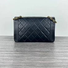 Load image into Gallery viewer, Chanel black medium lambskin Diana bag, 24k gold hdw
