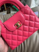 Load image into Gallery viewer, Chanel 24p dark pink Kelly (large), gold hdw
