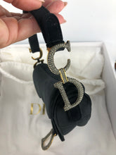 Load image into Gallery viewer, Dior black velvet mini with crystals
