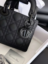 Load image into Gallery viewer, Lady Dior mini black ultramatte, so black hdw
