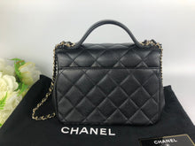 Load image into Gallery viewer, Chanel small black caviar business affinity, gold hdw
