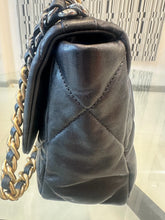 Load image into Gallery viewer, Chanel 19 in black lambskin, gold hdw
