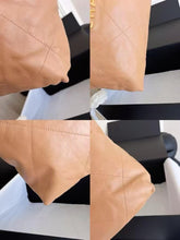 Load image into Gallery viewer, Chanel 22 medium, caramel beige, gold hdw
