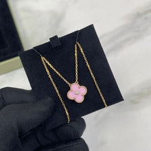 Load image into Gallery viewer, Van Cleef &amp; Arpels (VCA) 2015 limited edition pink porcelain pendant with diamond, rose gold.
