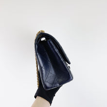 Load image into Gallery viewer, Chanel navy blue calfskin 226 medium reissue, gold hdw
