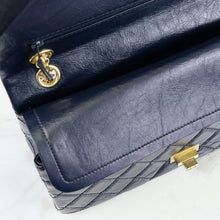 Load image into Gallery viewer, Chanel navy blue calfskin 226 medium reissue, gold hdw
