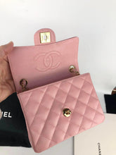 Load image into Gallery viewer, Chanel vintage pink sakura mini caviar square, 24k gold hdw
