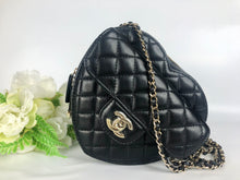Load image into Gallery viewer, Chanel 22s CC in love lambskin large heart bag.
