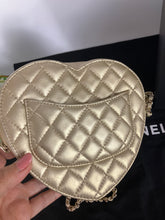 Load image into Gallery viewer, Chanel 22s Gold large heart bag, with gold hdw
