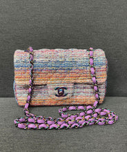 Load image into Gallery viewer, Chanel rare rainbow mini tweed, rainbow hdw
