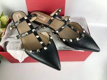 Load image into Gallery viewer, Valentino black Rockstud mules 41 (fits size 10 us)
