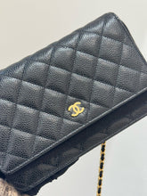 Load image into Gallery viewer, Chanel 2020 black caviar woc, gold hdw
