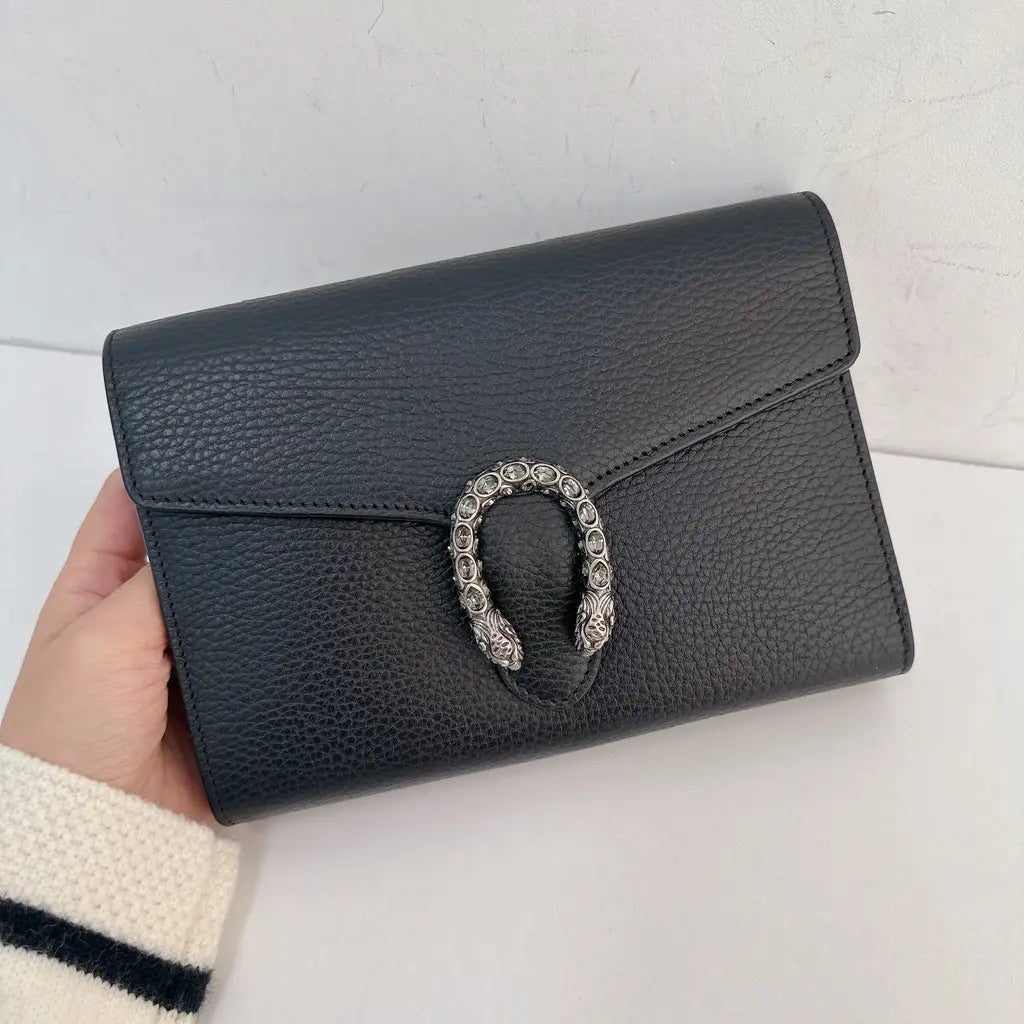 Gucci Black Dionysus woc wallet on chain