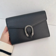 Load image into Gallery viewer, Gucci black Dionysus woc, wallet on chain
