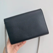 Load image into Gallery viewer, Gucci black Dionysus woc, wallet on chain
